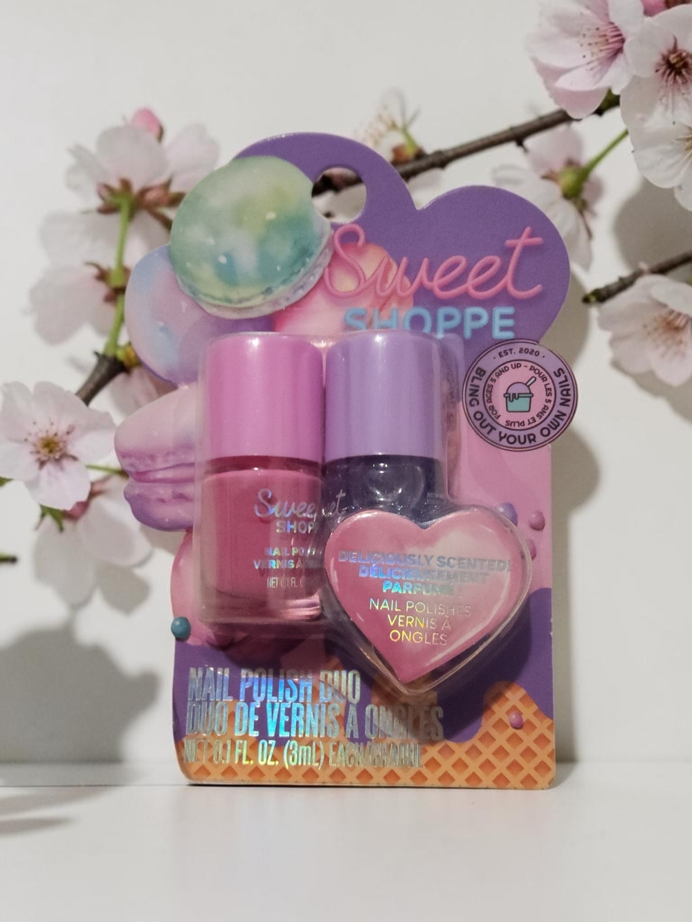 Pink & Lavender Nail Polish Duo -